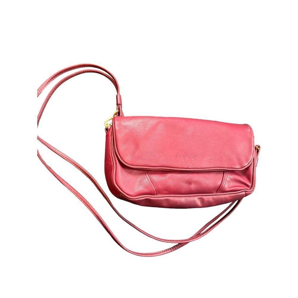 Stone & Co. Women's Red Leather Crossbody Bag - (note condition)